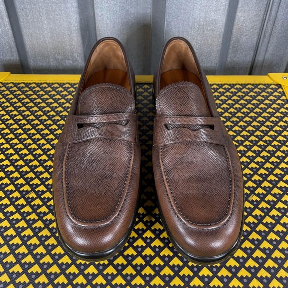 Bally Micson Coffee Leather Loafers  US 7 - Picture 3 of 5